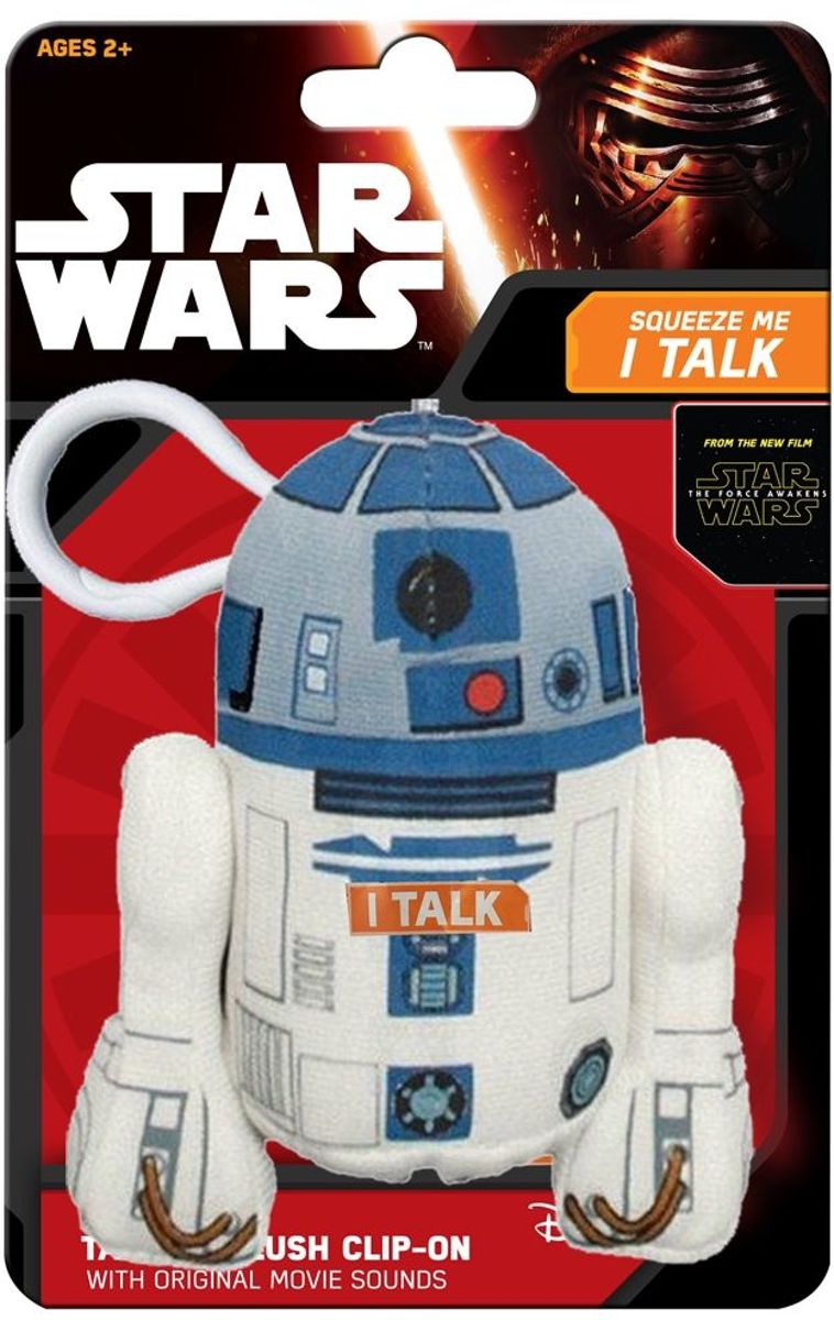 Star Wars The Force Awakens R2D2 ClipOn Talking PlushStar Wars The Force Awakens R2D2 ClipOn Talking Plush