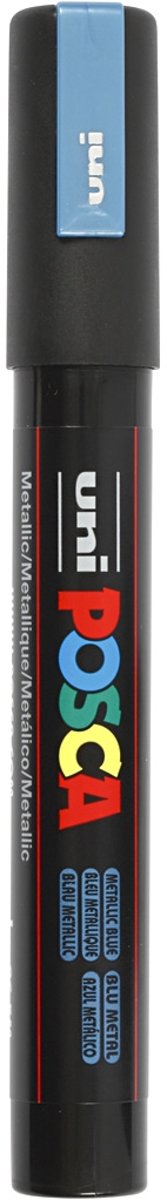 uni-ball Paint Marker op waterbasis Posca PC-5M metaal Blauw