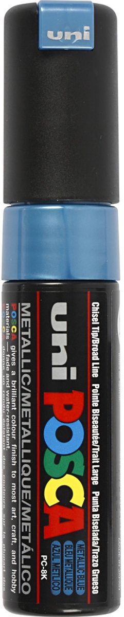 uni-ball Paint Marker op waterbasis Posca PC-8K blauw metaal