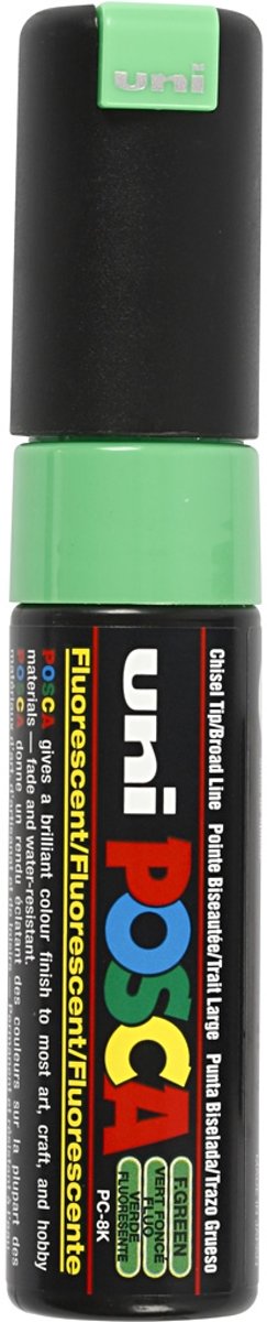uni-ball Paint Marker op waterbasis Posca PC-8K fluor groen