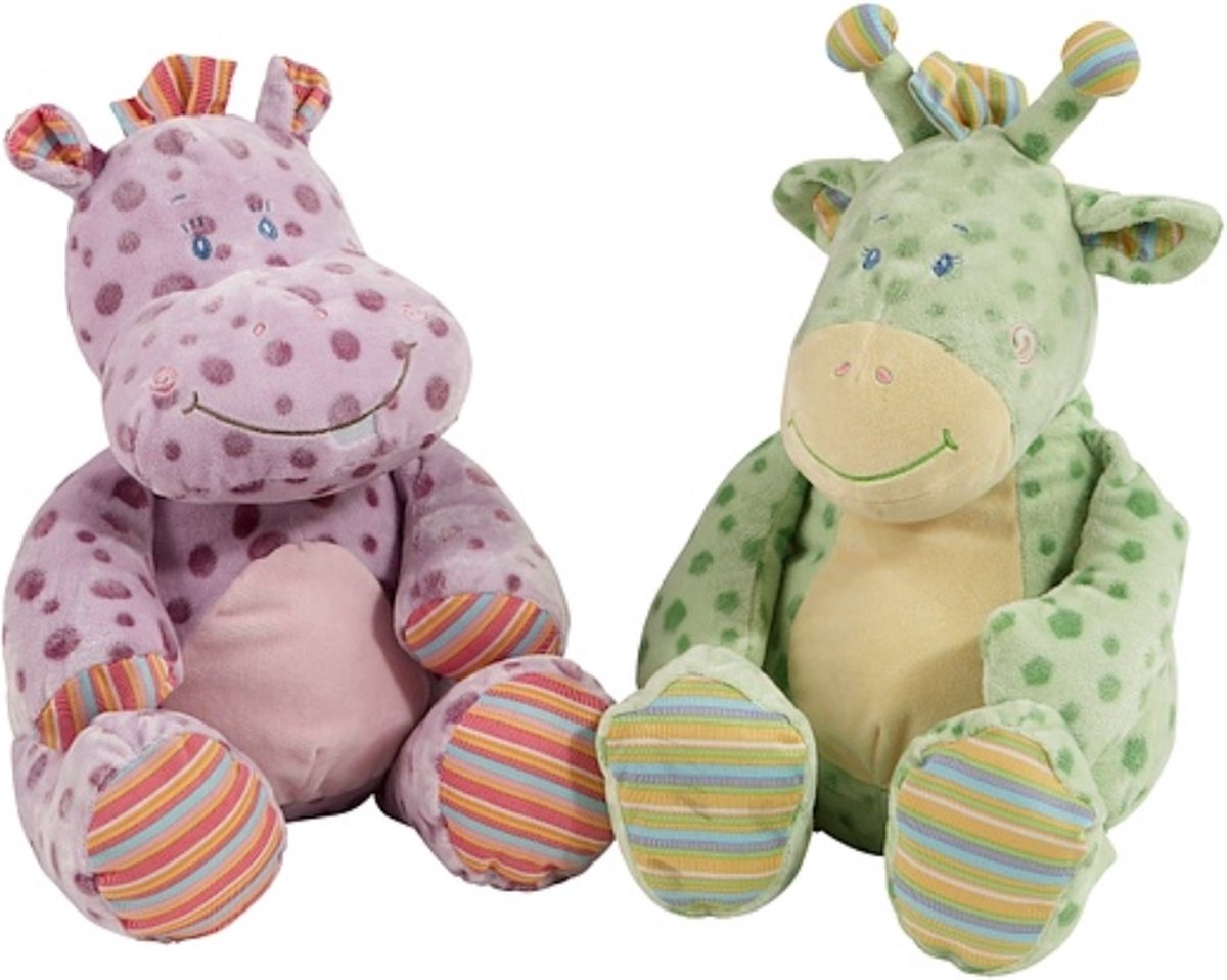 Elcee-Haly My Friend Knuffel Zittende Giraffe 30 cm Groen