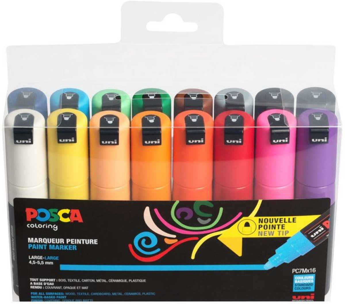   Posca set PC7M/16A ASS31