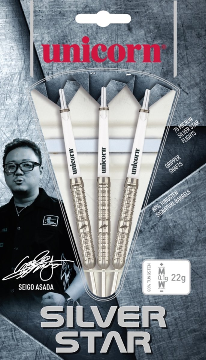 Silverstar Seigo Asada 90% 22 gram Dartpijlen