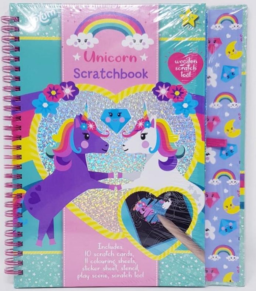 UNICORN SCRATCHBOOK - INCLUSIEF UNICORN SLEUTELHANGER