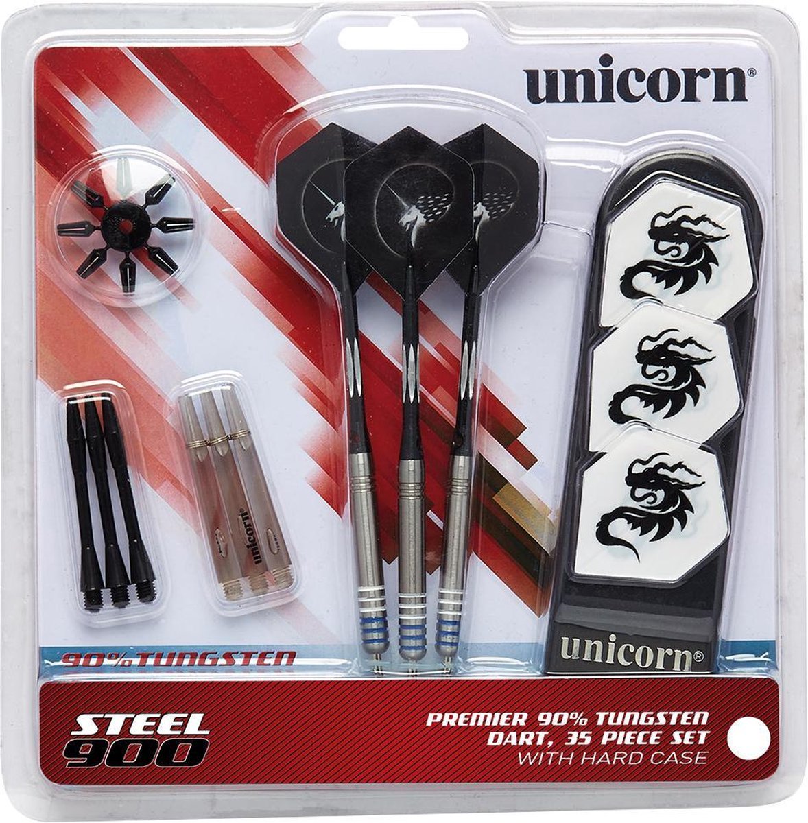 Unicorn - Steel 900 - 24 gram - dartpijlen - inclusief - darts accesoires