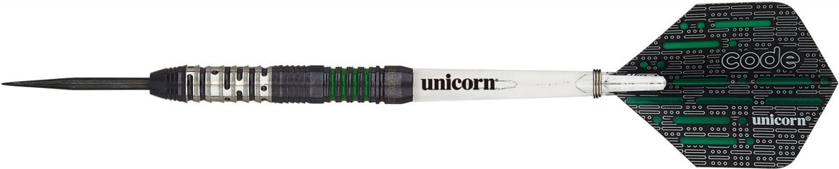 Unicorn Dartpijlen Code Steeltip 90% Gewicht 22 Groen