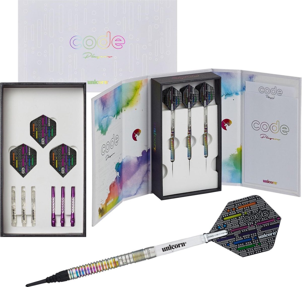 Unicorn Dartset Ian White Softtip 70% 10-delig Gewicht 18