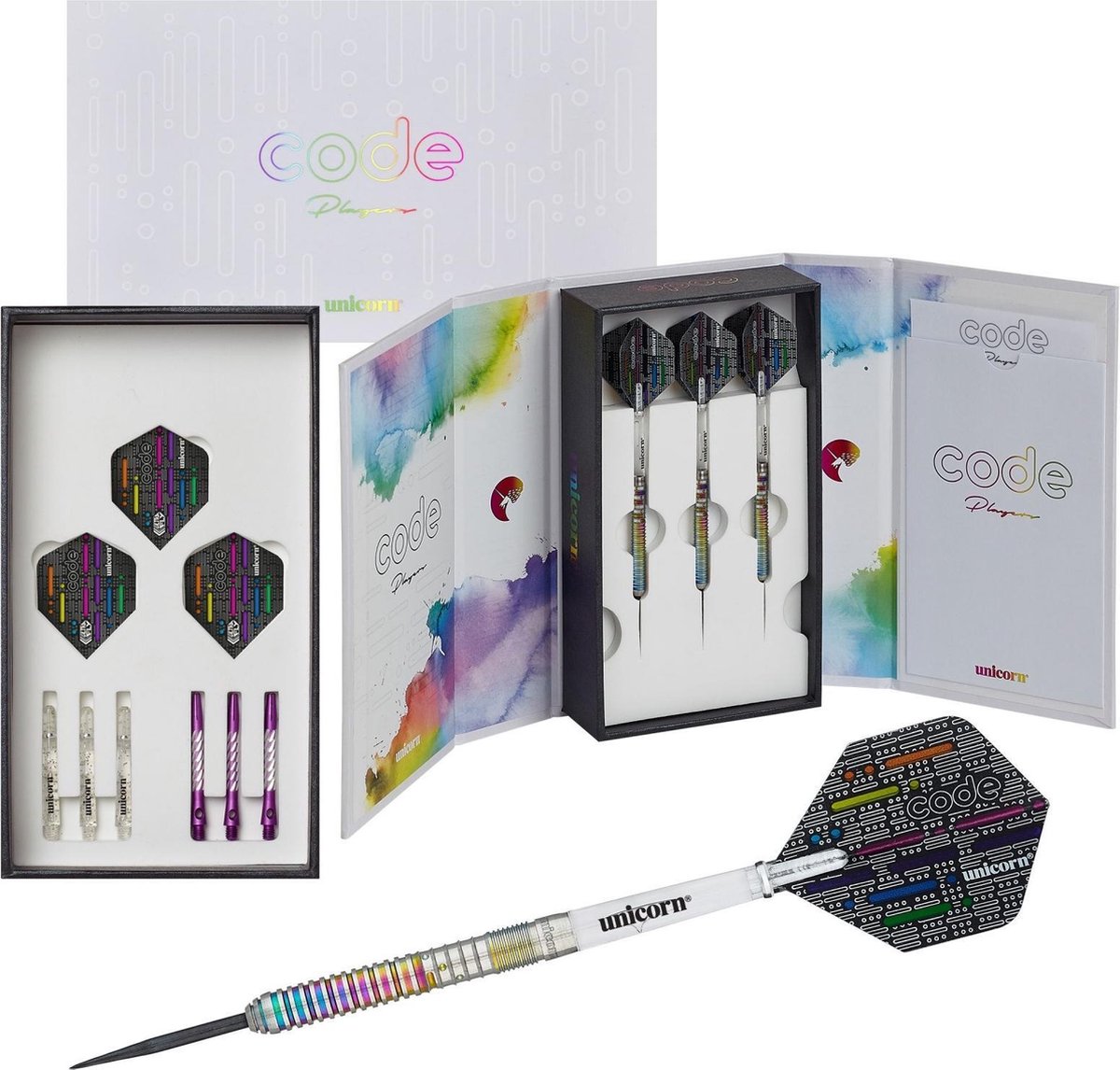 Unicorn Dartset Ian White Steeltip 90% 10-delig Gewicht 23