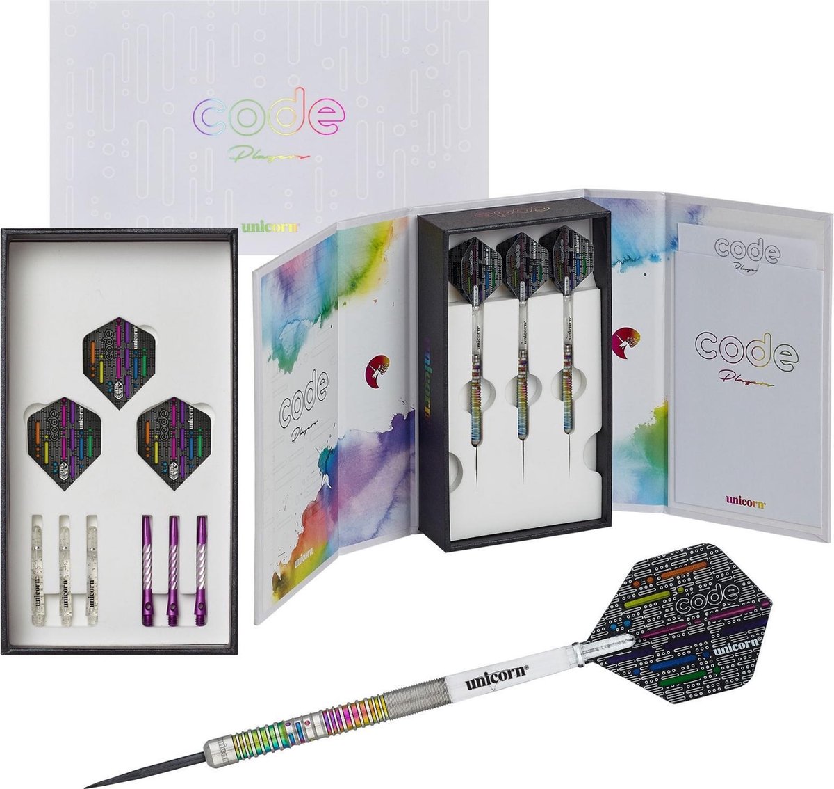 Unicorn Dartset James Wade Steeltip 90% 10-delig Gewicht 20