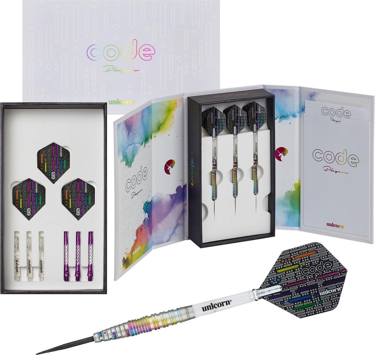 Unicorn Dartset Jelle Klaasen Steeltip 90% 10-delig Gewicht 22