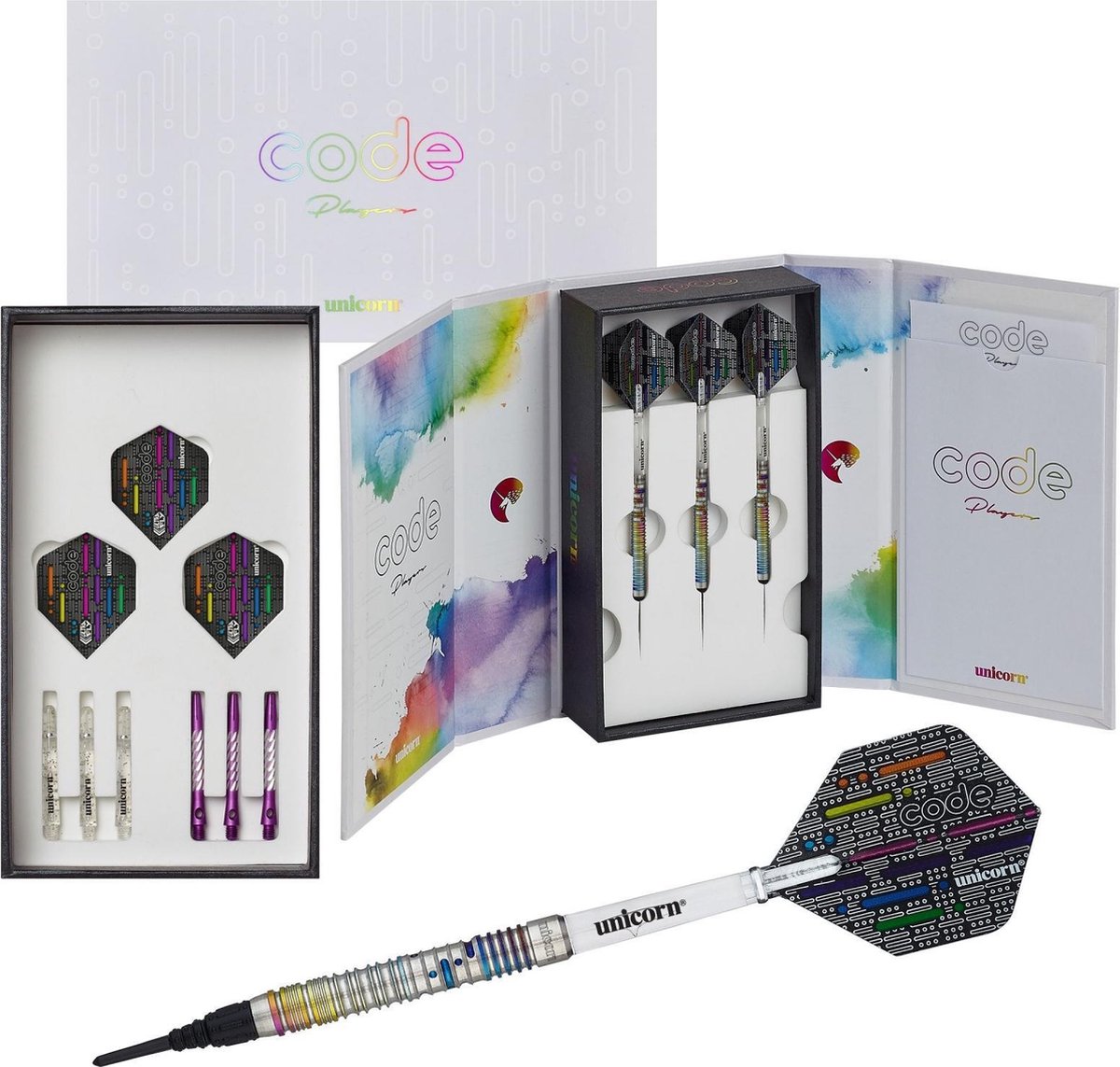 Unicorn Dartset Seigo Asada Softtip 90% 10-delig Gewicht 24