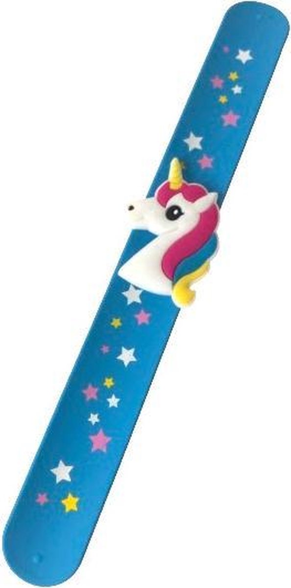 Unicorn Klaparmband Meisjes 21,5 Cm Blauw