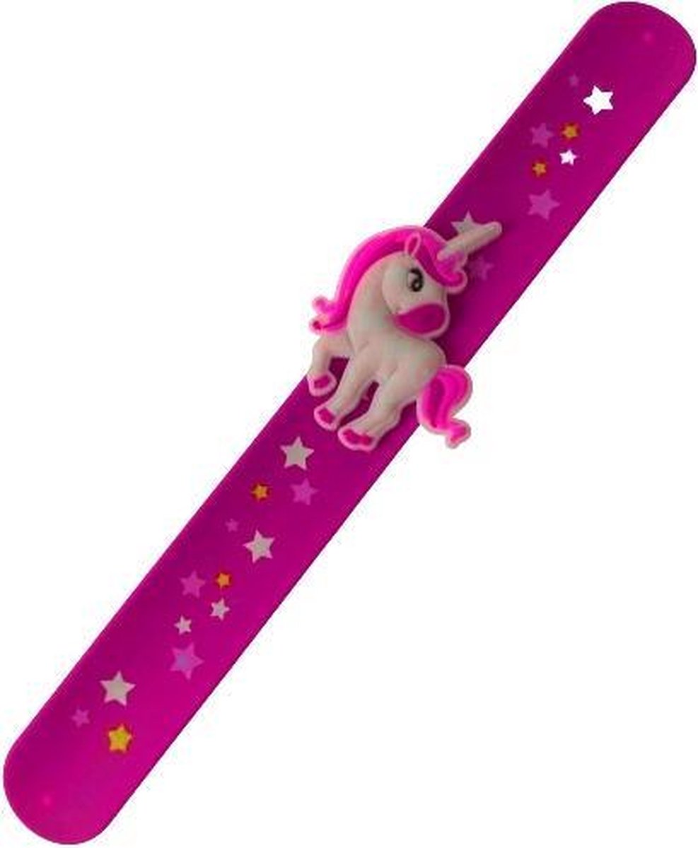 Unicorn Klaparmband Meisjes 21,5 Cm Roze