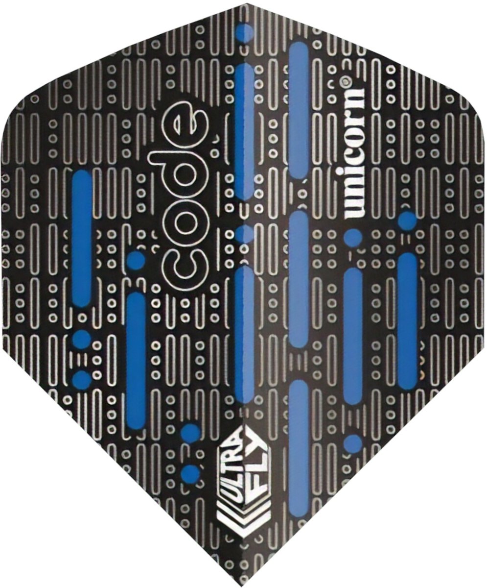 Unicorn Ultrafly 100 Micron Flights Code Blauw 3 Stuks