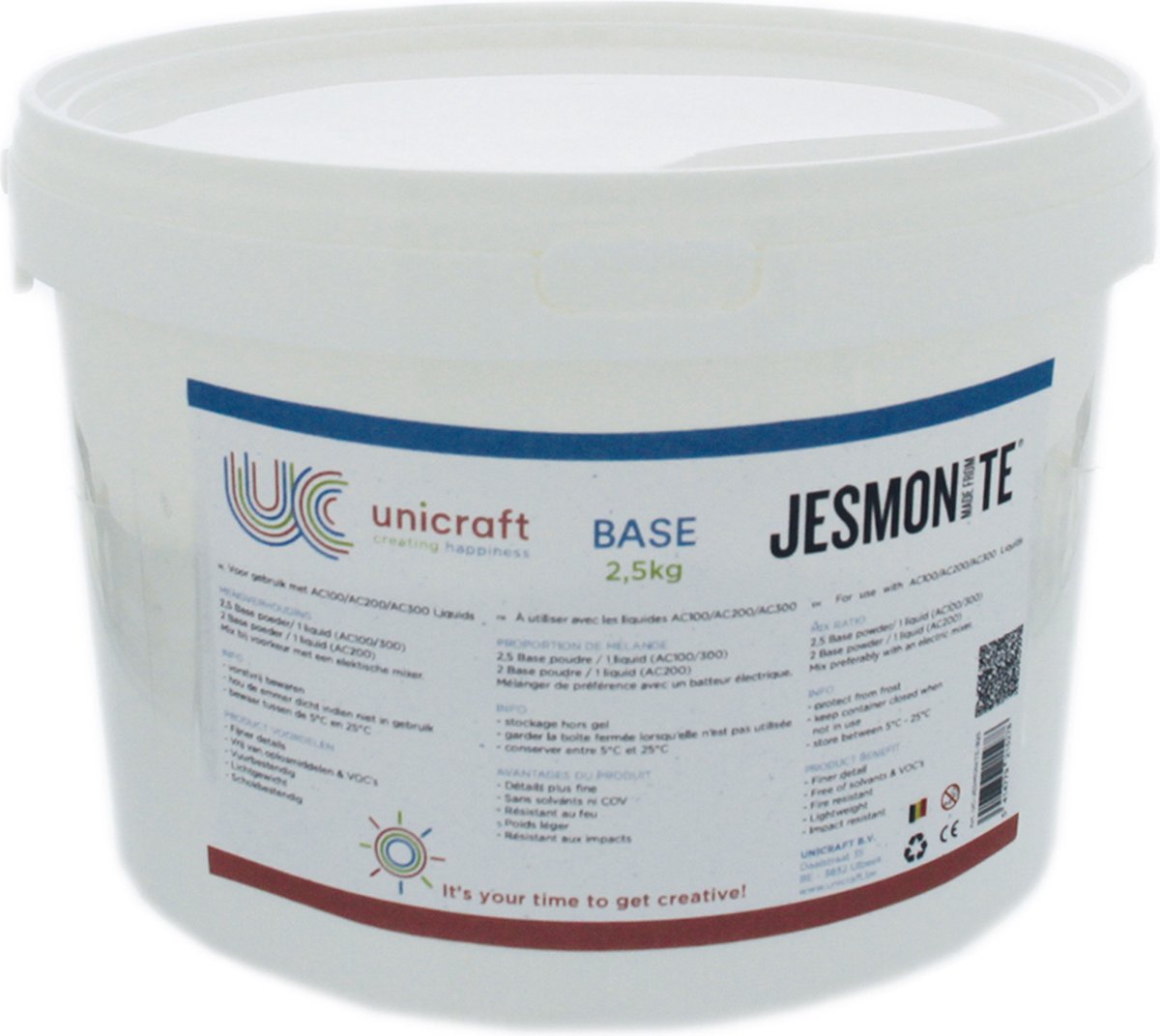 Jesmonite - AC100 - Base - 2,5Kg emmer