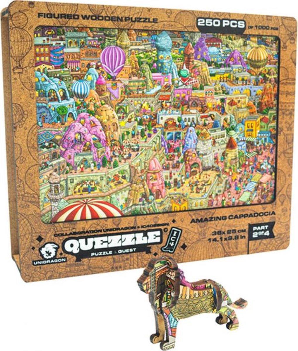 Unidragon Wooden Puzzle Quezzle Amazing Cappadocia Extension Pack Part 2