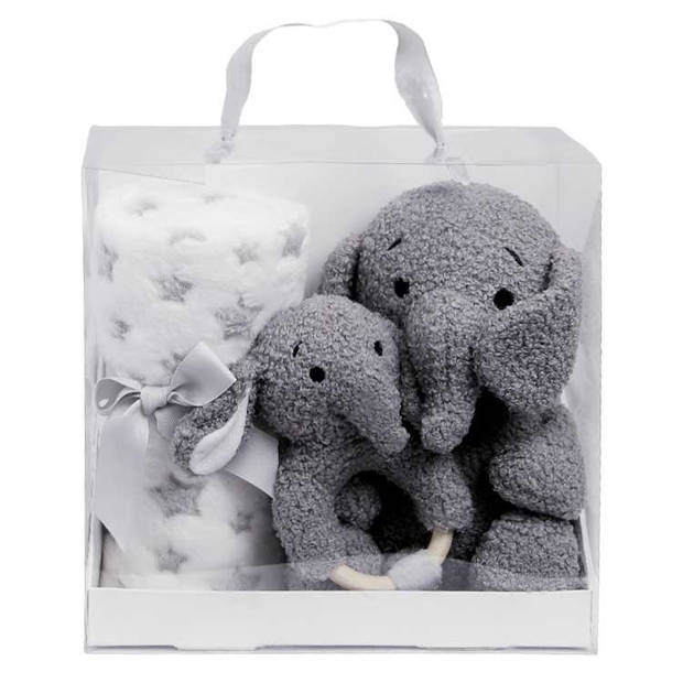 Unique Living - Giftbox Baby Surprise Elephant - 90x75cm