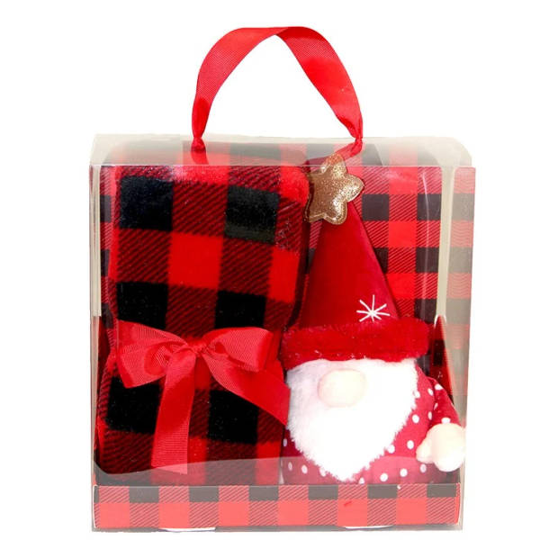 Unique Living - Giftbox Xmas Santa Red - 90x75cm