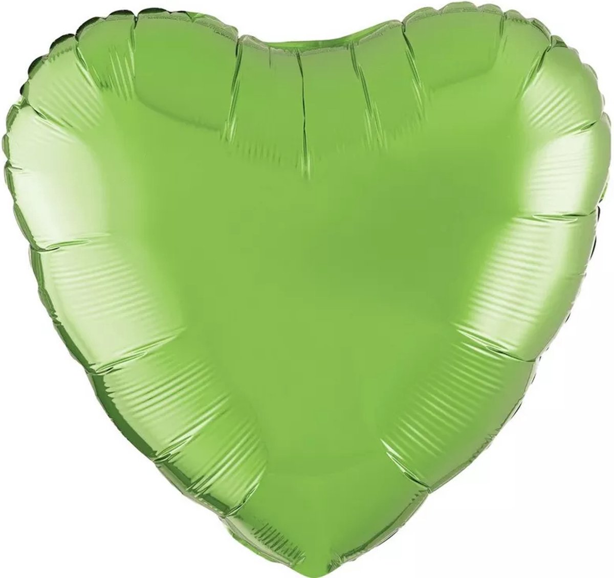 Hartvormige folie ballon appel groen 45,7 cm ballon - folie ballon - hart - decoratie - pasen