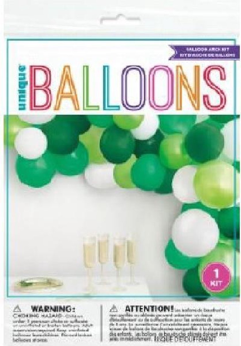 Kit ballonnenboog – ballonnenslinger Jungle groen set