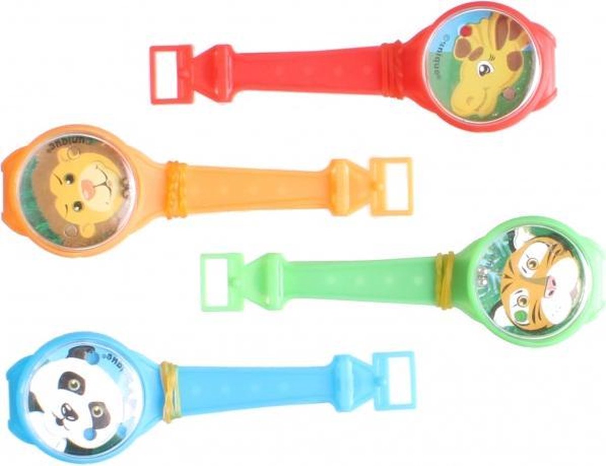 behendigheidsspel Puzzle Watches 15 cm 4 stuks