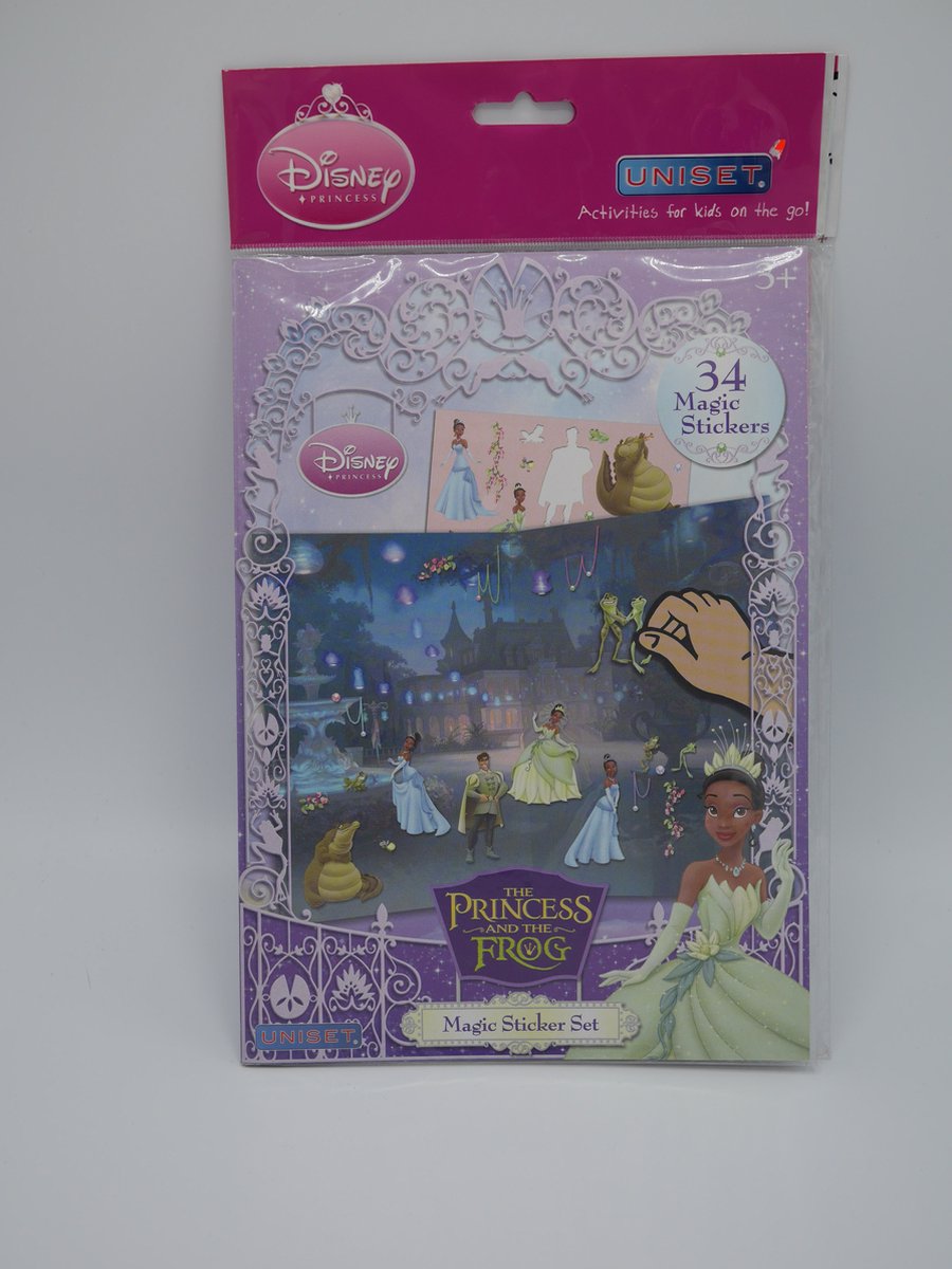   magische raamstickers van the princess en de frog. 34 stuks.