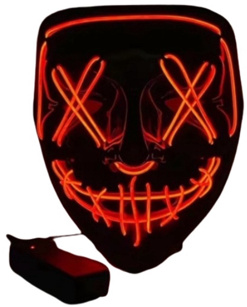 Draadloze Bar Muziekfestival Neon Zuiveringsmasker Carnaval Feestmasker Glow in the Dark Cosplay Kostuum Aanbod