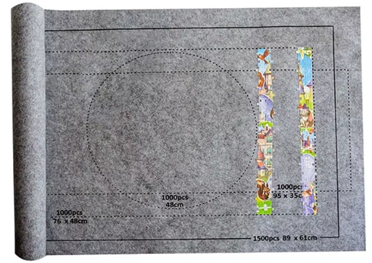 Puzzles Pad Jigsaw Roll Felt Mat Playmat Puzzles Blanket For Up To 1500 Pcs Puzzle Accessories New Portable Mat (Only Mat)