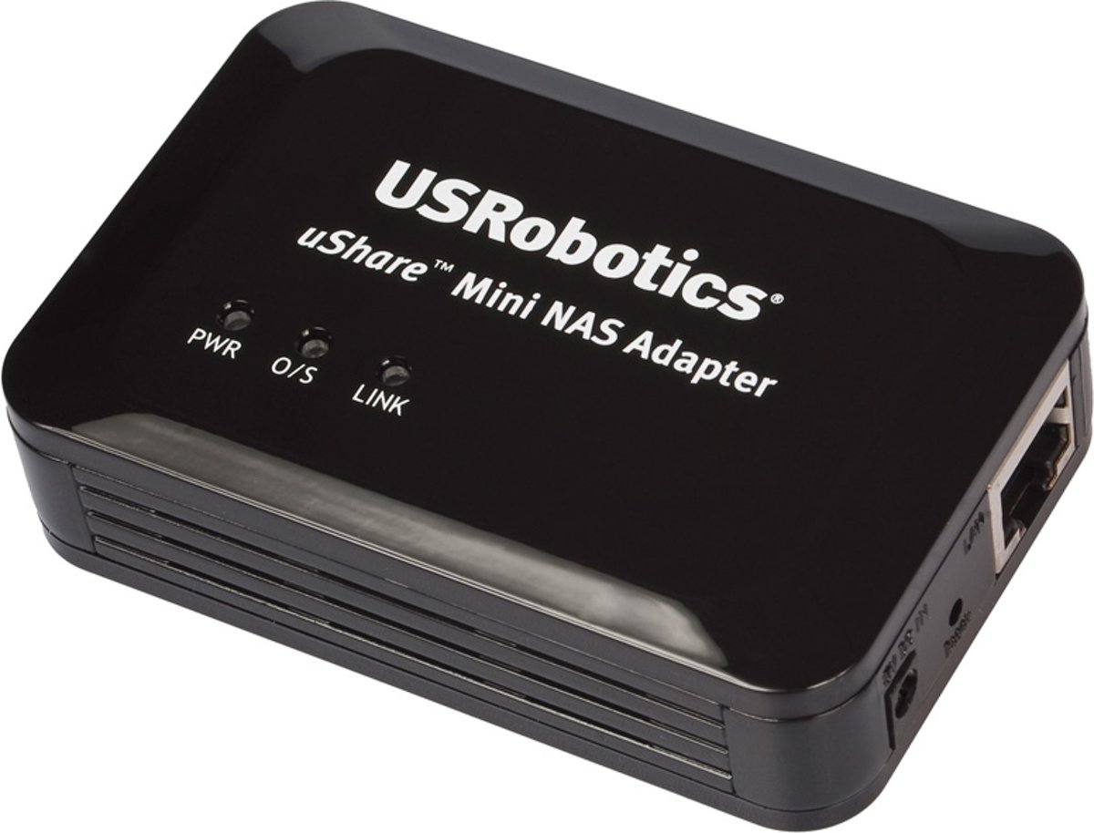 US Robotics uShare Ethernet 1000Mbit/s netwerkkaart & -adapter