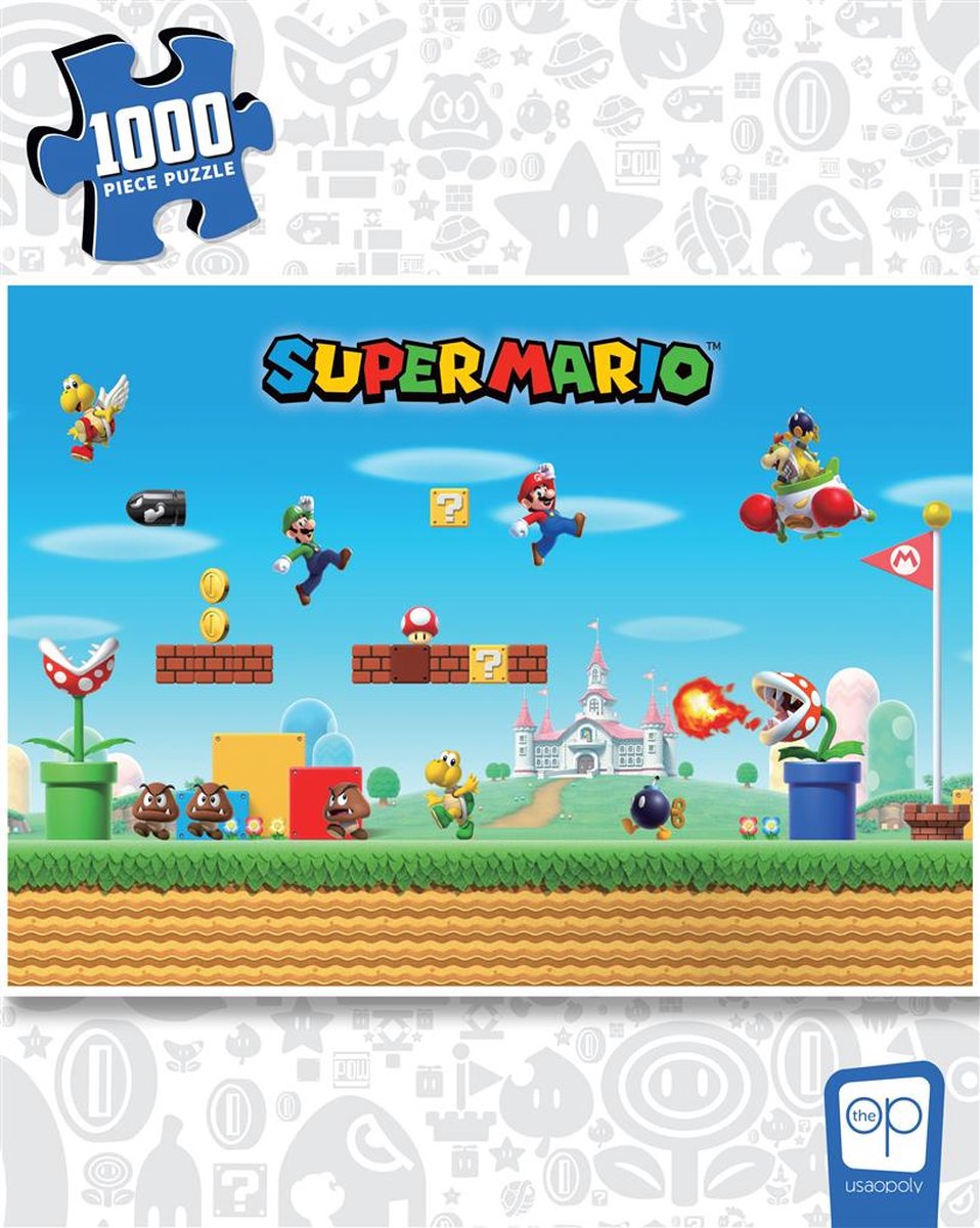 Super Mario Mayhem - Puzzle - 1000 stukjes - USAopoly