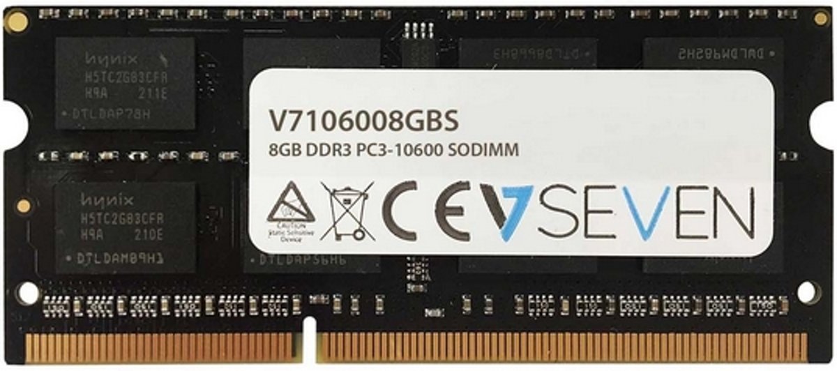 V7 V7106008GBS 8GB DDR3 1333MHz geheugenmodule