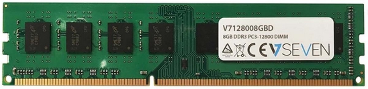 V7 V7128008GBD 8GB DDR3 1600MHz geheugenmodule