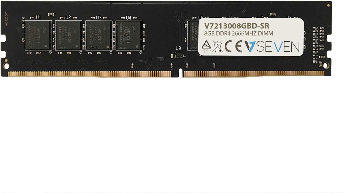 V7 V7213008GBD-SR geheugenmodule 8 GB 1 x 8 GB DDR4 2666 MHz