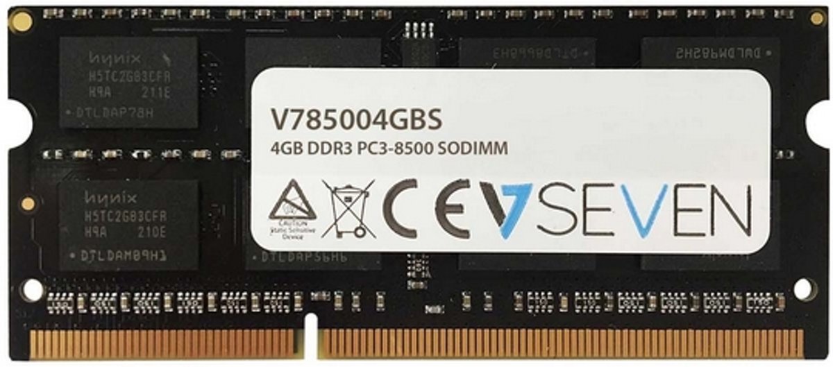 V7 V785004GBS 4GB DDR3 1066MHz geheugenmodule