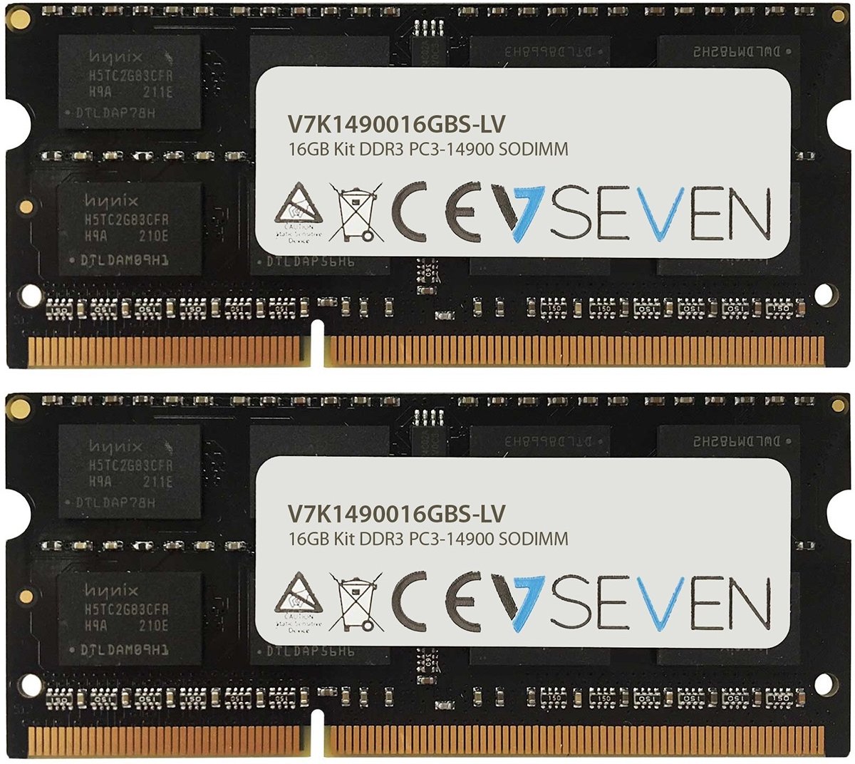 V7 V7K1490016GBS-LV 16GB DDR3 1866MHz geheugenmodule