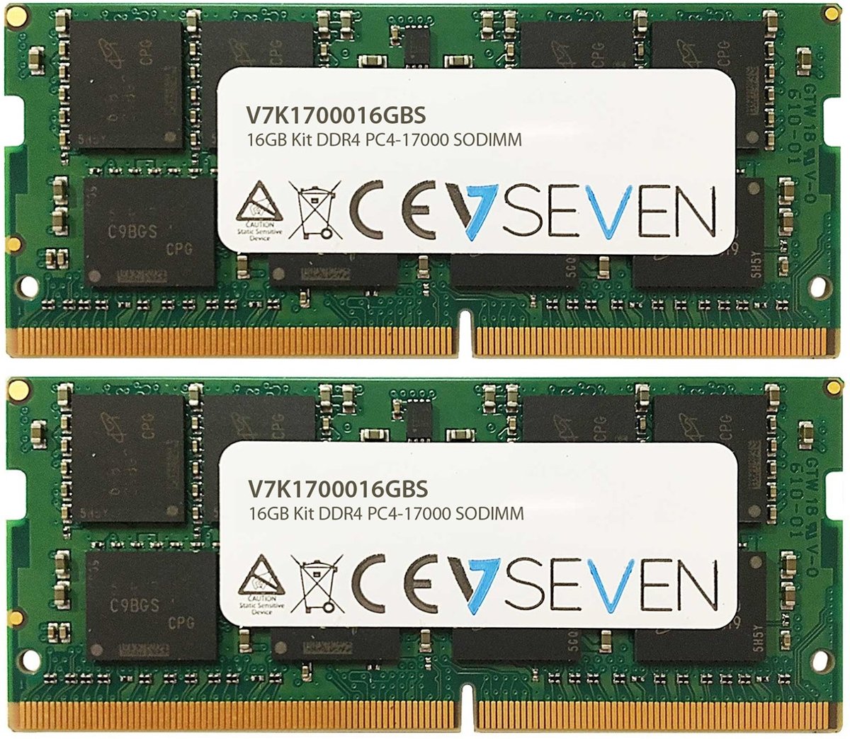 V7 V7K1700016GBS 16GB DDR4 2133MHz geheugenmodule