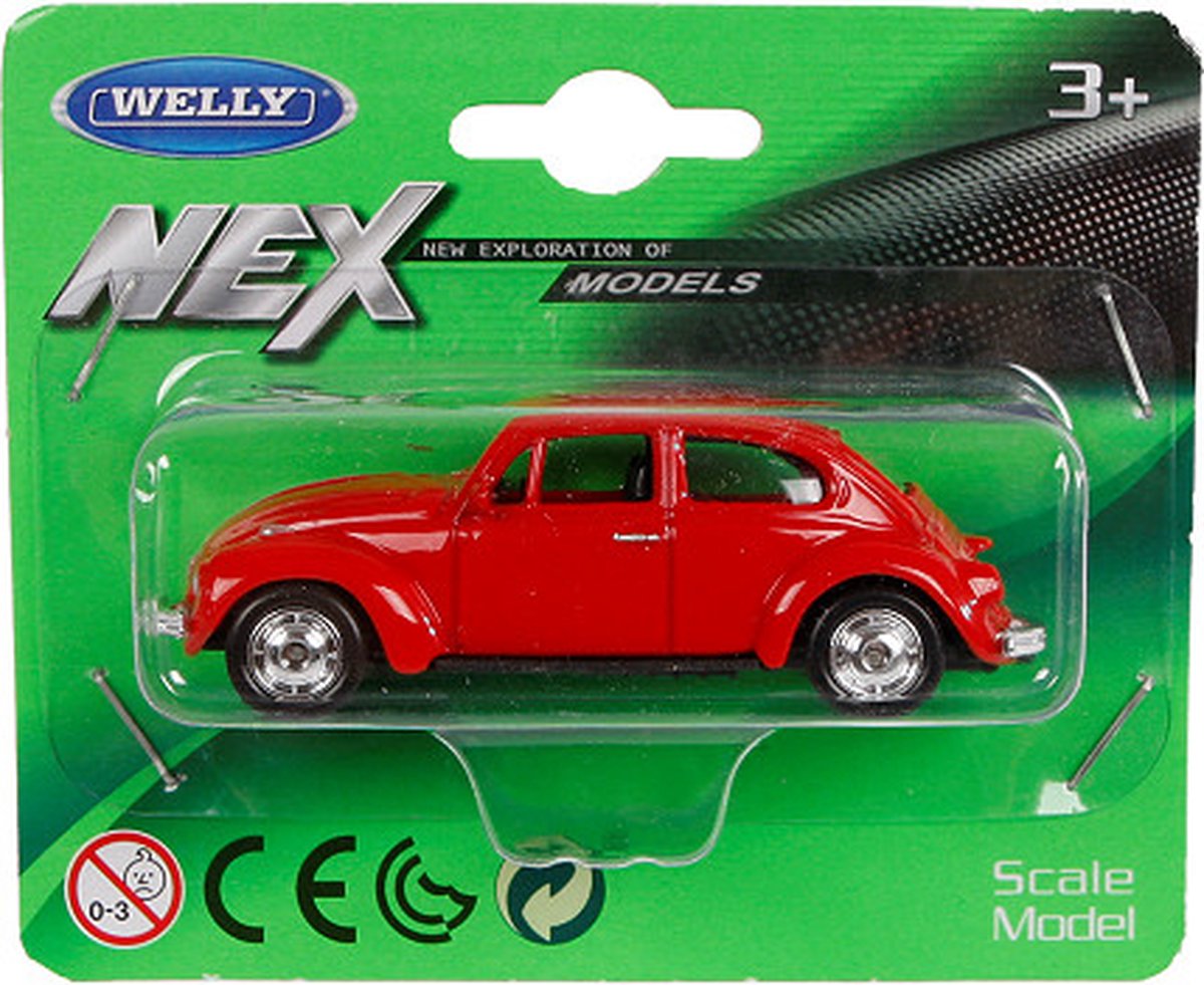 Welly VW classical Beetle Die Cast 1:60 2 assorti