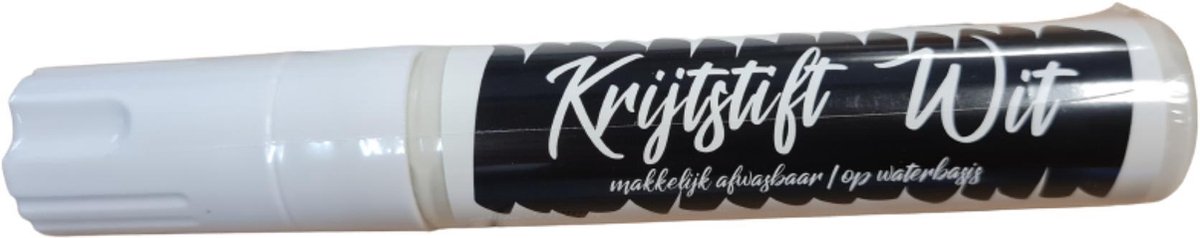 dikke krijtstift / raamstift wit 8 x 15 mm