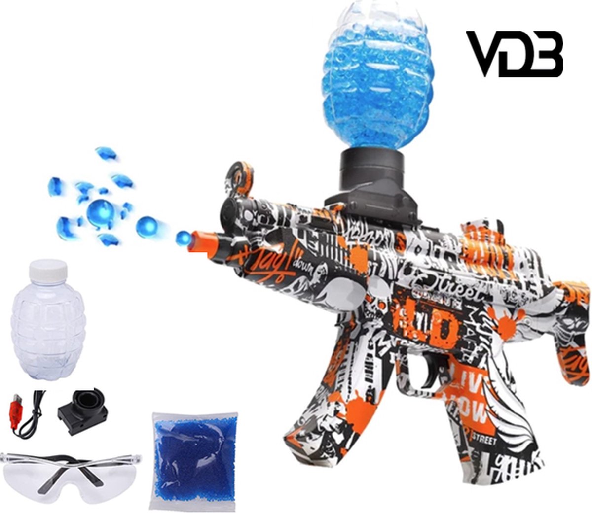 Gel Blaster MP5 - Oranje - 5000 Gel Ballen