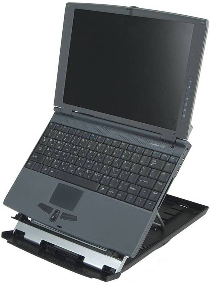 Laptopstandaard notebookstandaard tot 17 inch verstelbaar draaibaar documenthouder USB cooler