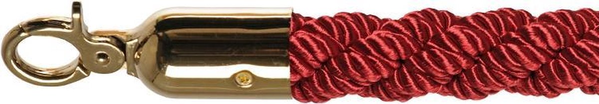 Barrier rope luxury red brass