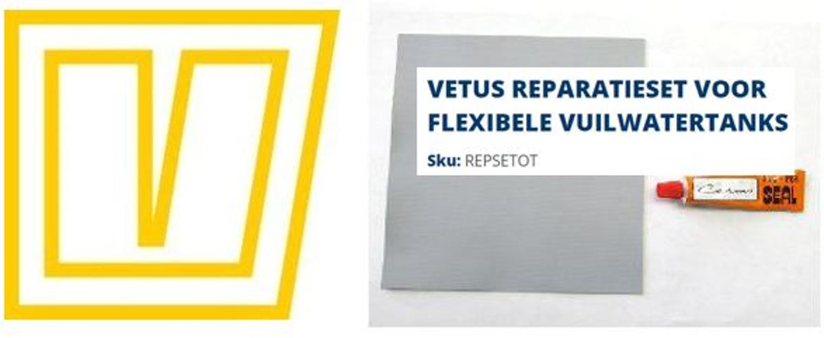 Reparatieset voor VETUS flexibele watertanks