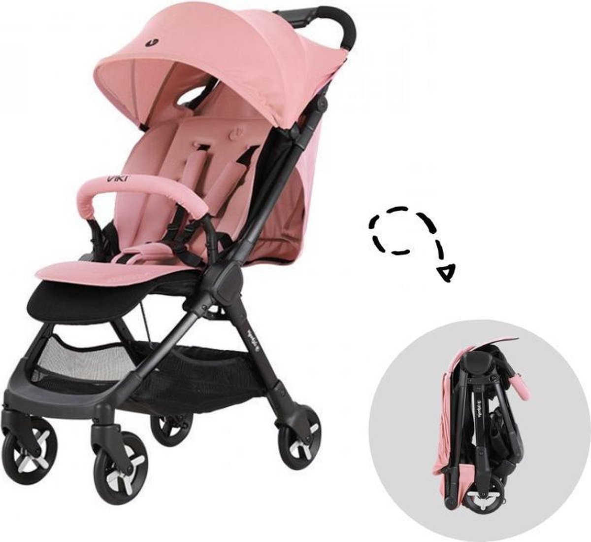 Buggy Viki Easyfold XS Pink