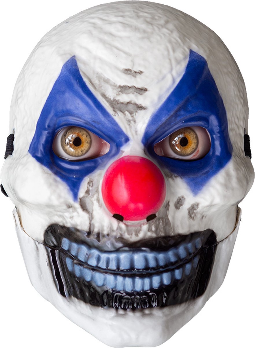 VTV Horror Clown Masker met bewegende onderkaak - Halloween - Carnaval - Cosplay - Assorti kleuren - Horrorclown - Horrorclowns - masker