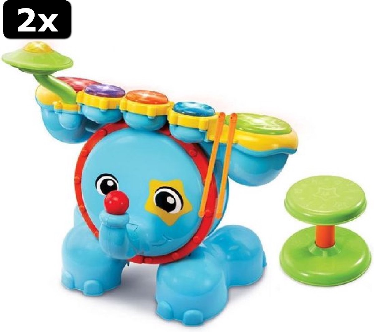 2x VTech Baby Rock & Leer Drumstel - Educatief Babyspeelgoed - 1.5 tot 4 Jaar