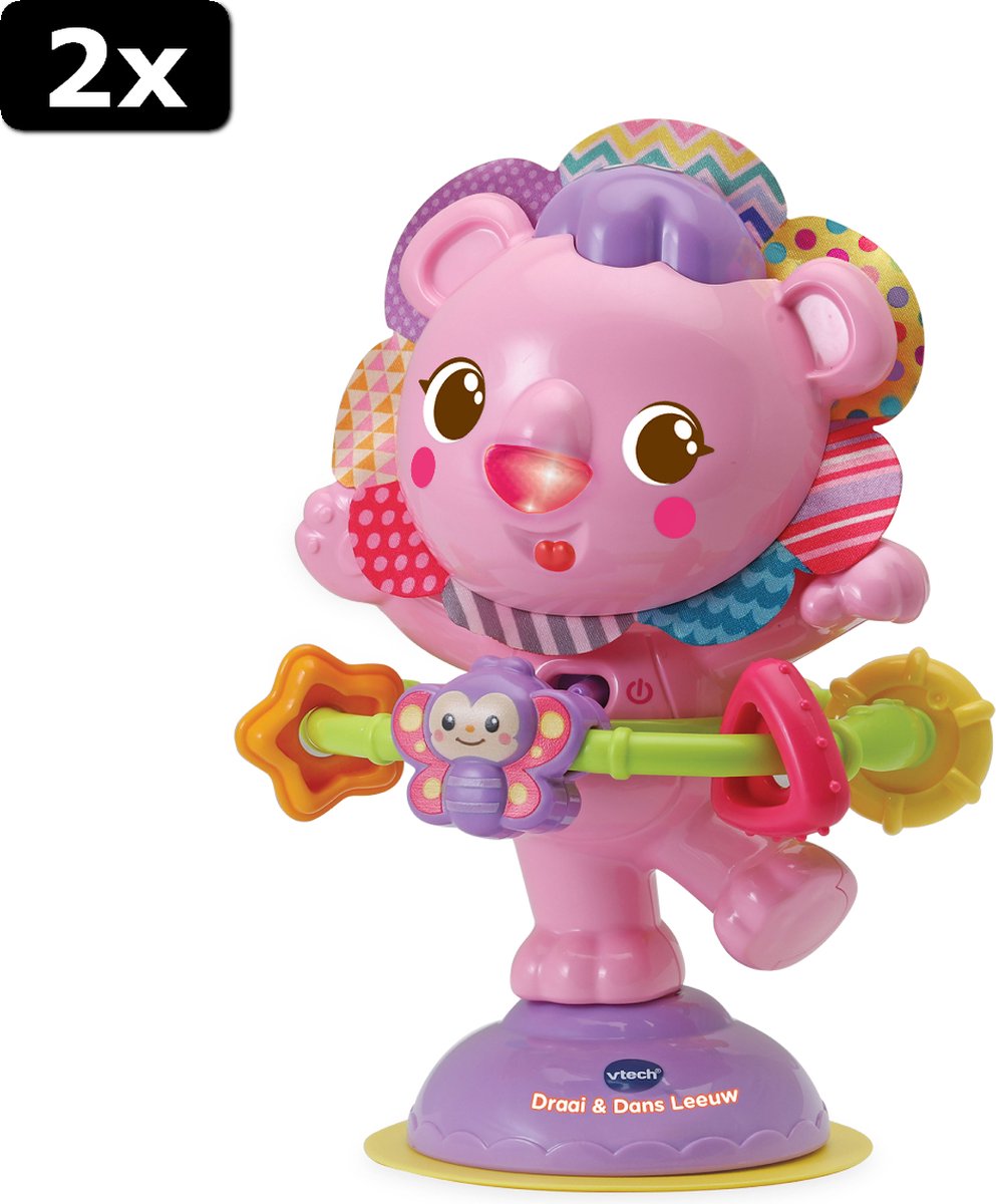 2x Vtech Dans  AND  Draai Leeuw Roze