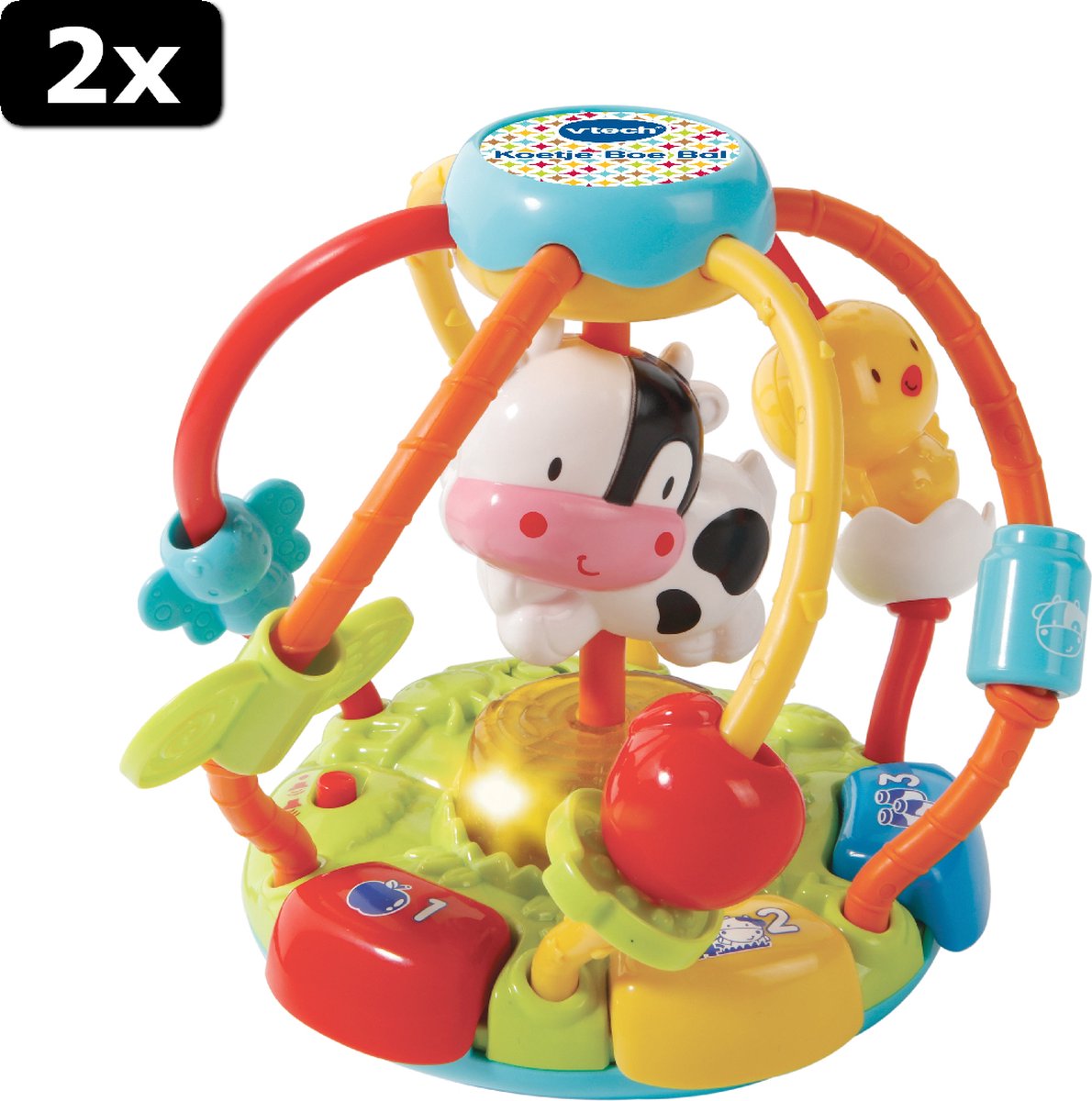 2x Vtech Koetje Boe bal