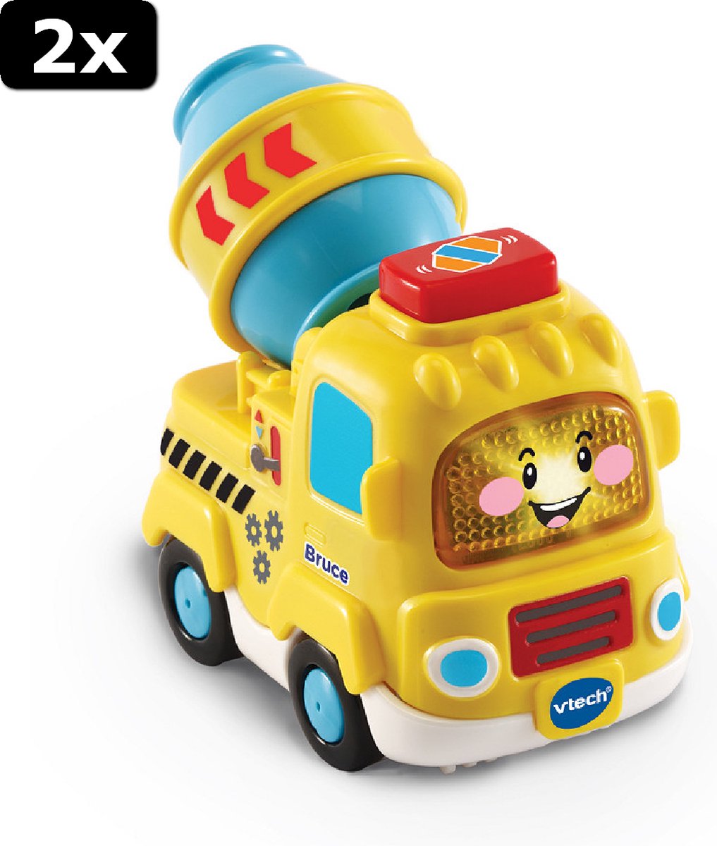 2x Vtech Toet Toet Auto Bruce Betonwagen