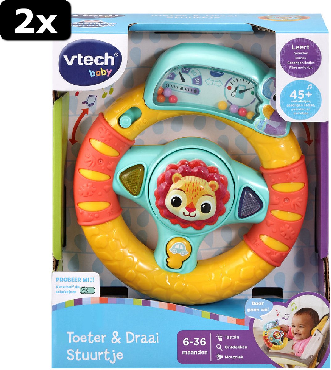 2x Vtech Toeter  AND  Draai Stuurtje