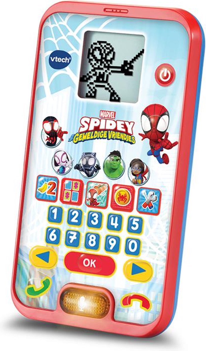 Spidey Smartphone - Educatief Speelgoed - Gadgets voor Kinderen - Maak Kennis met Cijfers, Tellen en Vergelijken - 3 tot 7 Jaar